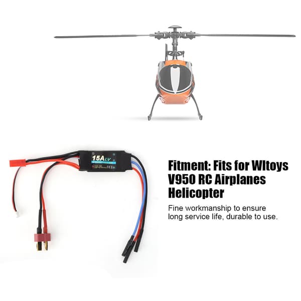 15A hastighetsregulator erstatning passer til Wltoys V950 RC fly helikopter