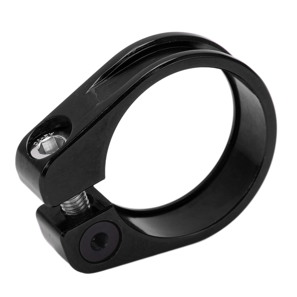 Cykelstolpklemme 31,8 mm aluminiumslegering CNC-skæring Ergonomisk huldesign CykelsadelpindklemmeSort