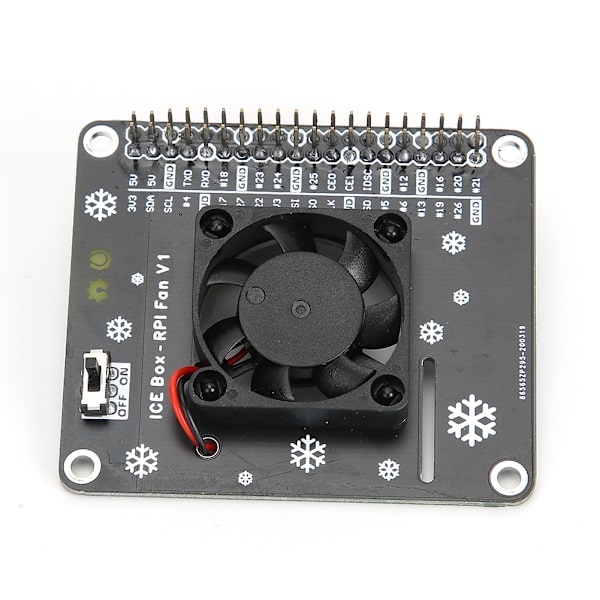 Køleventilator LED-lys Computertilbehør til Raspberry Pi 4B / 3B GPIO Udvidelseskort