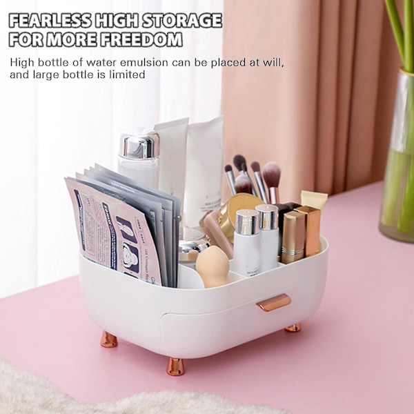 Praktisk kosmetikorganisator med flere rum til makeup neglelak