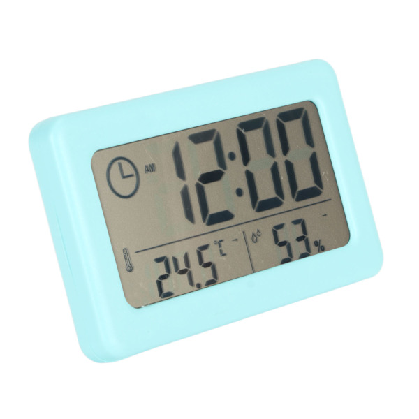Digital skrivbordsklocka Stor skärm 12/24h Tid Temperatur Display Stativ Liten digital klocka för kontorsskola Hem