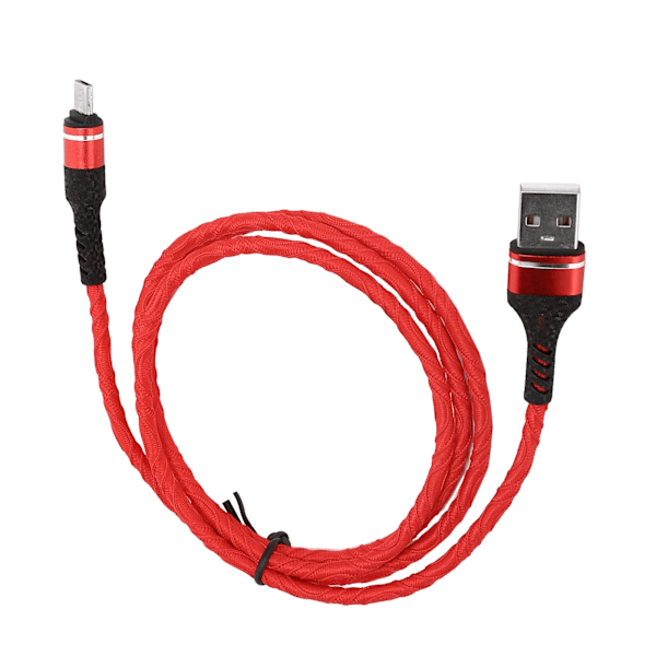 1M 3A Hurtiglading Kabel Flettet USB Lader Laderkabel Data Synkronisering Laderledning Micro USB