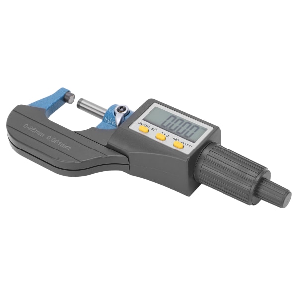 Digital mikrometer LCD-display med finjusterings spärrväggstjocklek mätverktyg