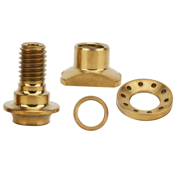 16 st C Clamp Bromsbacks Mutter Kit Bult Titanium Legering Skruvar Set för landsvägscykel Bikegold