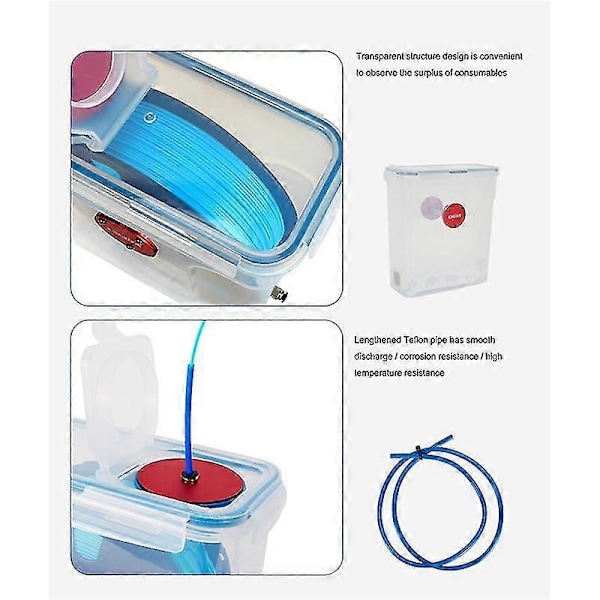 3D-filamentin kuivauslaatikko Filamenttien säilytysteline Filamentin kuivana pitämiseen Sublimaatio 3D-tulostimen filamentti