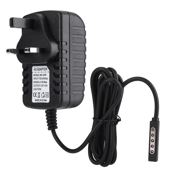 12V 2A strömadapter surfplatteladdare för Microsoft Surface RT/RT2 med brittisk kontakt 100-240V