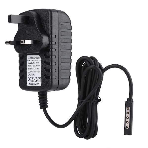 12V 2A strømadapter tablet-oplader til Microsoft Surface RT/RT2 med UK-stik 100-240V