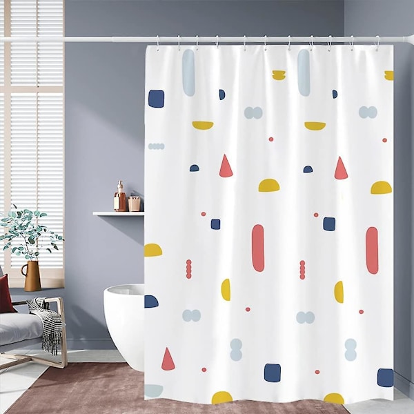 Bruseforhæng 180 x 200 cm Skimmelsikker Let At Rengøre Polyester Vandtæt Stof Med