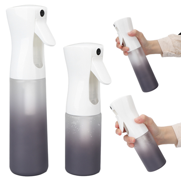 2-pack tom sprayflaska fin dimma påfyllningsbara spraybehållare för hårväxt 300ml 200ml gradientgrå