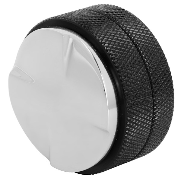 58 mm rostfritt stål kaffepress Kaffeebonen Pressverktyg Fyra vinklade sluttningar Bas Svart