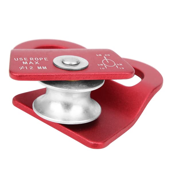 Downhill Side Plate Single Pulley Udendørs Bjergbestigning Klatring Transportudstyr Rød