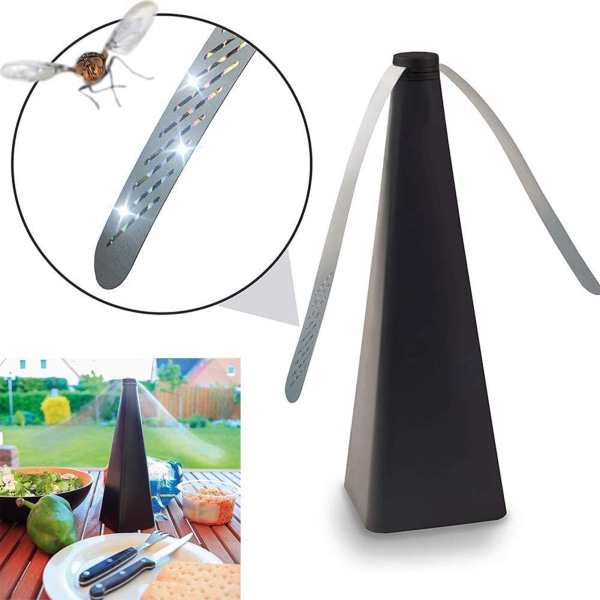 Svart flue-avvisende vifte reflektert hologram punkt praktisk stabil moderne automatisk stille flue-avvisende vifte