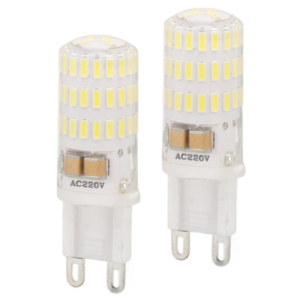 2 st G9 LED-lampor Dimbara 3W 270 Ljusflöde AC220V Multipel Skydd Liten Ljuskälla för Bordsvägg Taklampa