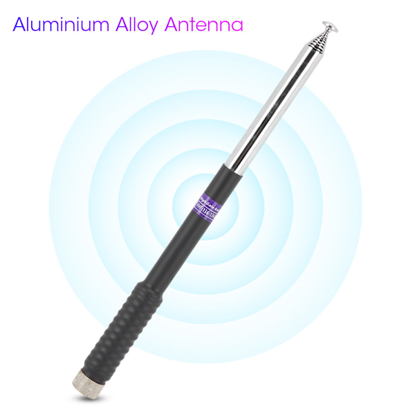 Antikollision aluminiumlegering lång dragstång Antenn SMA hankontakt VHF 136-174MHz