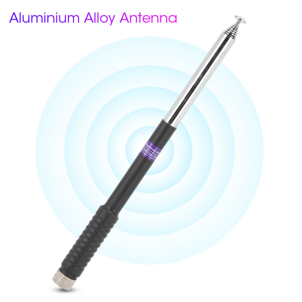 Antikollision aluminiumslegering Lang trækstang Antenne SMA hanstik VHF 136-174MHz