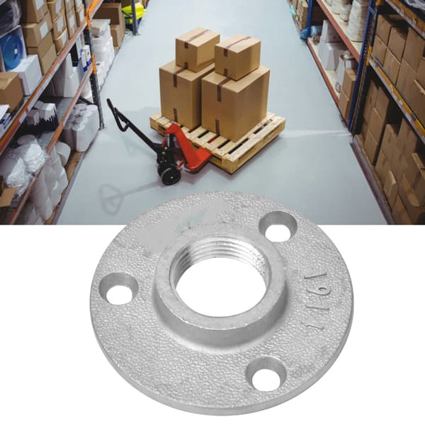 10 STK DN20 3-Hulls Flensbase Rørfittings Aluminiumslegering Gjenget Hyllefestebase