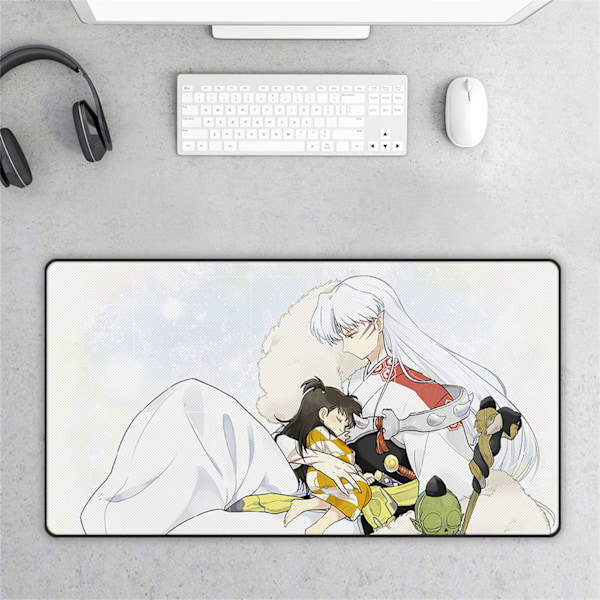 Suuri anime-aiheinen hiirimatto, pidennetty pelihiirimatto ohuilla ommelluilla reunoilla peleihin, toimistoon ja kotiin [CMP553] Noin 80x30cm / 31.5x11.8in