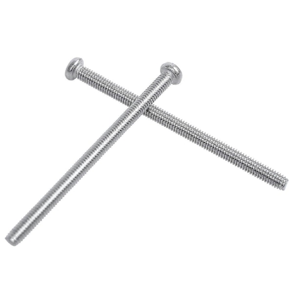 M2.5 X 40mm 304 Ruostumaton Teräs Pyöreät Ruuvit Pultti 60kpl Zekai