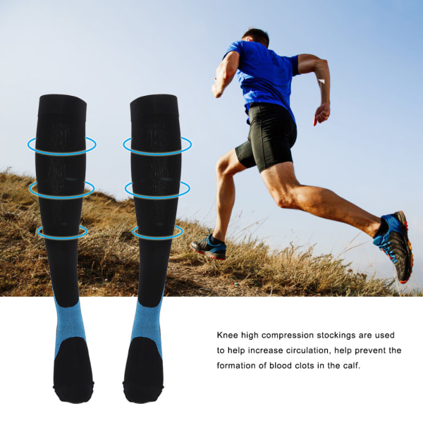 Outdoor Sports Gradient Function Kompressiosukat Sukat Pohkeen hiha pyöräilymaratoniin (Motif X vert foncé L)