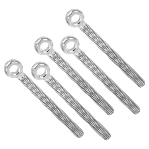10 stk. øyebolter 304 rustfritt stål M6x60 skruer kroker for strammende tilkobling