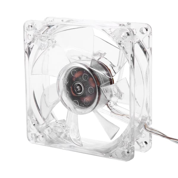 8 cm USB Farverig Lys Gennemsigtig Køleventilator 5V CPU Køleventilator Til PC Computer