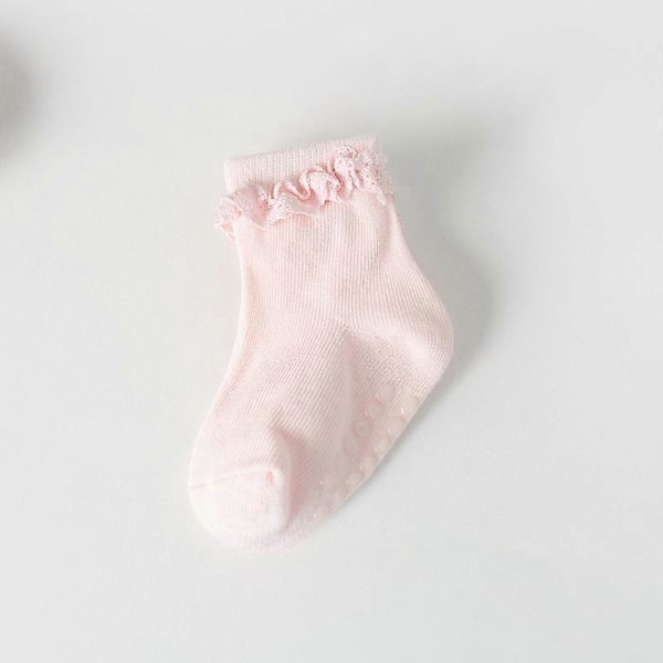 Baby prikkede sokker udenrigshandel baby gummi bund skridsikre sokker blonde børne gulvsokker (8 par)