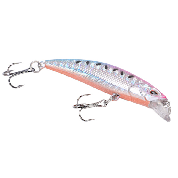 Kalastusvieheet 3D elävät silmät 6,8 cm ABS-muovi kestävä luonnollinen tukeva Minnow-viehe meriveteen makean veden väri 9