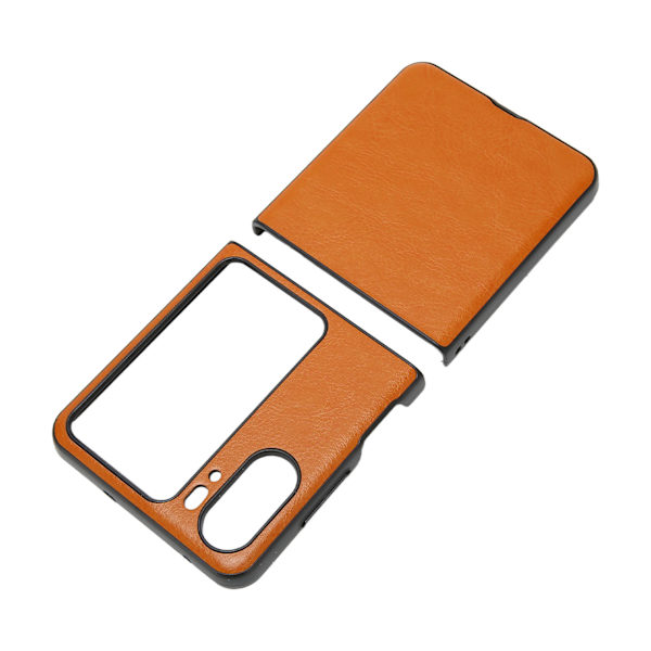 Folding Screen Phone case Trendigt Bekvämt cover till Oppo Find N2 Flip Brown