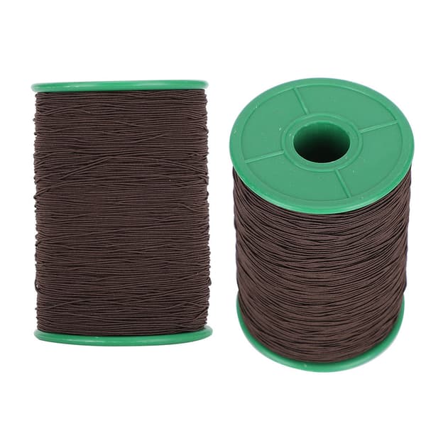 2 ruller elastisk snor perletråd armbånd halskæde perlefremstilling sort 1 mm 350 meter/rulle
