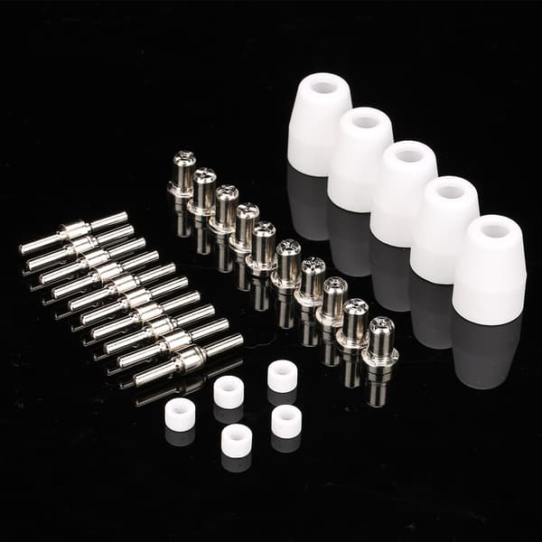 30st/set PT-31XT Plasmaskärbrännare Förbrukningsmaterial Munstycke Elektrod Skydd Virvelring Kit