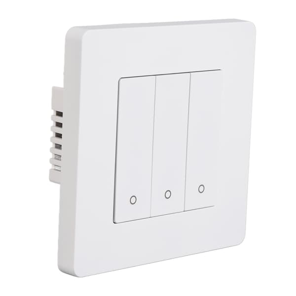 3-vägs smart kontrollpanel APP-timing intelligent omkopplarpanel återfjädringstyp AC100-240V vit