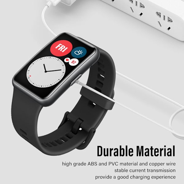 Smartwatch-laddare Bärbar USB watch Laddkabelsladd för Huawei 6 7 Band 6 7 for Honor 6 ES Watch White White