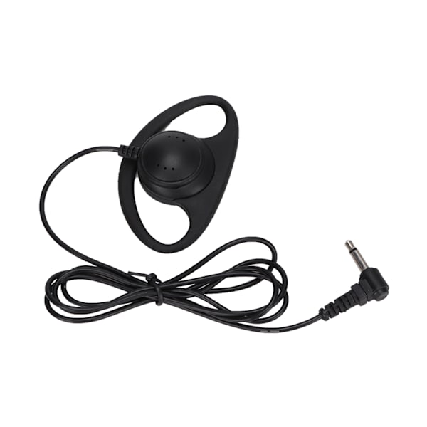 5PCS 3,5 mm Jack d-formad öronmussla headset för tvåvägsradio Walkie Talkie