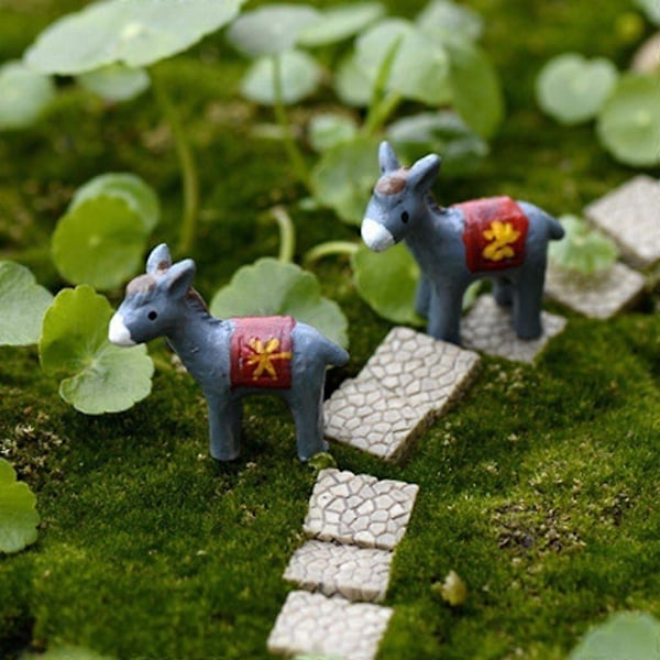 10 stk. Mini Resin Æsler Bonsai Ornamenter Miniature Eventyrhave Mikro Landskabsdekoration