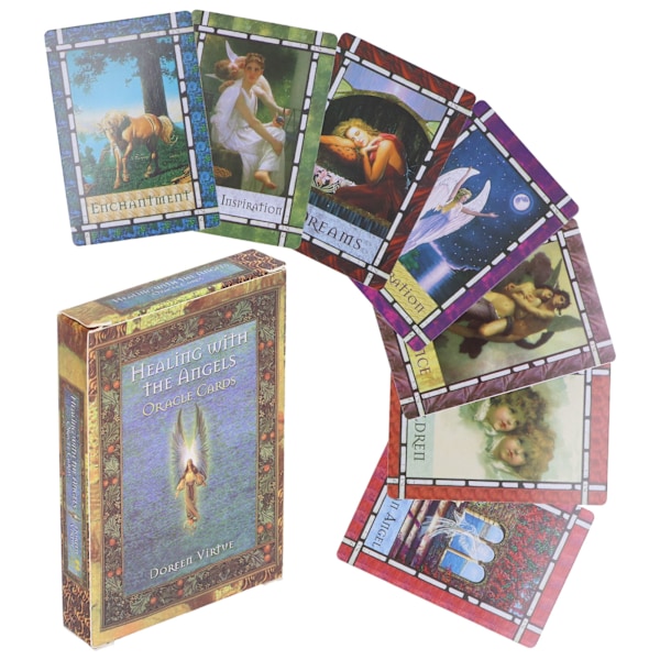 Interaksjons-spådom-kortstokk Brettspill Kort Hologrampapir Tarotkort Engelsk versjon