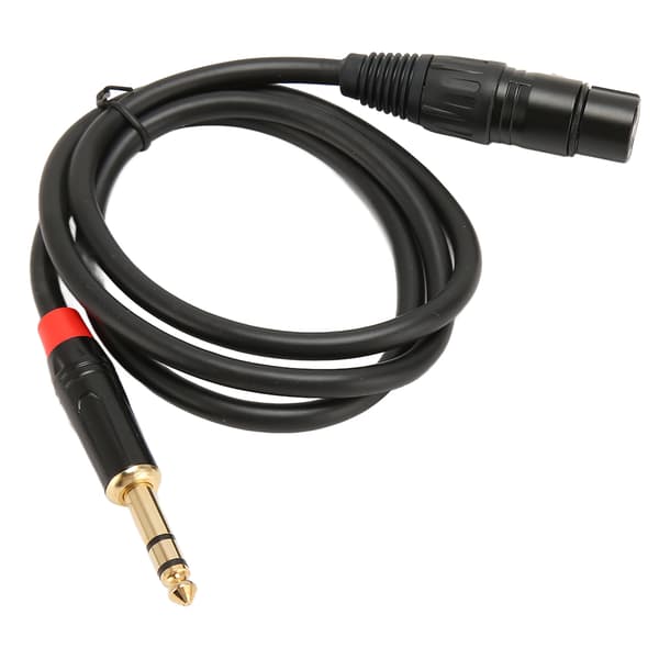XLR hunn til TRS-kabel 3-pinners XLR til 6,35 mm TRS lydstereopluggkabel 1m for musikk