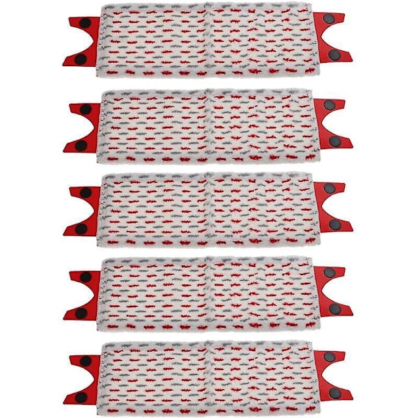 5x moppar kompatibla med Vileda Ultramat 2in1, Ultramax 2in1 golvskrubber