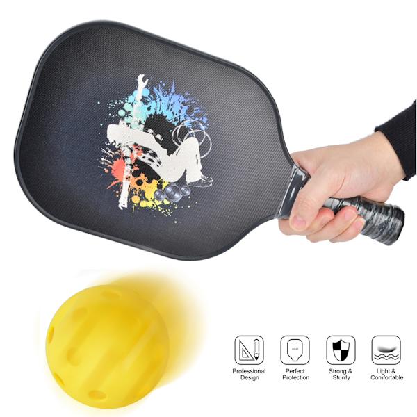 Bärbar kolfiber Pickleball Paddle Ball Game Training Sportutrustning