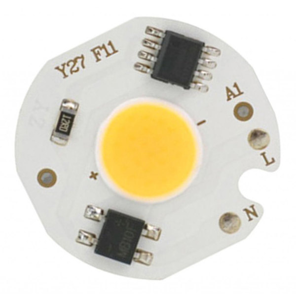 3W LED-lamppu COB-siruvalo 220V Älykäs IC-ohjain DIY-valaistukseen-