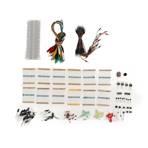Elektronisk Komponent Sortiment Roligt Kit Kopplingsdäck Summer Diod Kondensator Motstånd