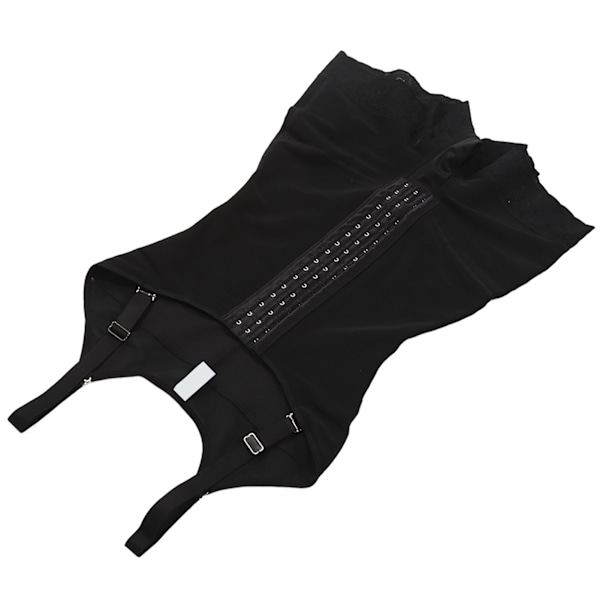 Lår Slankere Bodysuit Shaper Blonder Sømmer Hekte og Øye Lukking Stretchy Kvinner Korsett Shapewear Svart L