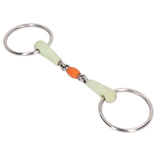 Rostfritt stål hästmunstycke häst Eggbutt Snaffle Bit utomhusträning lös ring