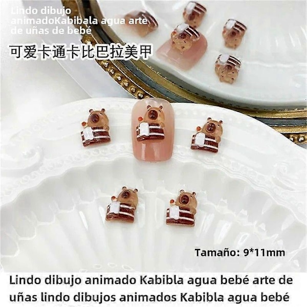 20 stk. Søde Akvatiske Delfin Neglekunst Resin Kawaii Cabochon Til Negledekorationer DIY Manicure Tilbehør 20 stk. WSP-003-20