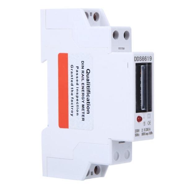 Energimåler Din Rail 1P Enkeltfaset tæller Husholdningsapparater 230V DDS6619-001(DDS6619-001-2.5（30）A )