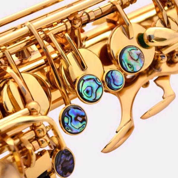 9kpl Sax Abalone Shell Key Buttons Saxophone Key Button Inlays Soittimen lisävaruste