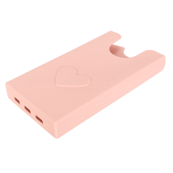 Strandtaske Telefonholder Silikone Telefon Etui Pungholder Indsæt Tilbehør Sikker Fastgørelse Hold Telefon Ved Hånd Pink