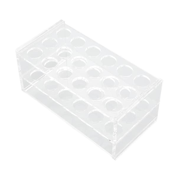 Akryl reagensglasstativ til 17 mm rør 18 huller Transparent centrifugerørstativ til 10 ml 15 ml rør