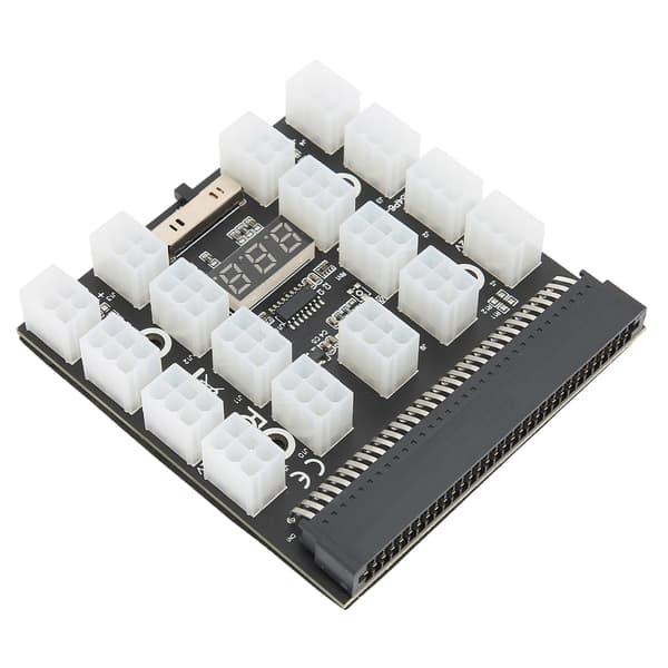 Breakout Board Strömfördelningskort Adapter 17 Portar 6Pin Maximalt Stöd 1200W Datortillbehör 12V