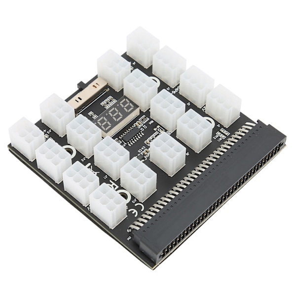 Strømbrett for strømfordeling, 17 porter, 6-pin, maksimal støtte 1200 W, datamaskintilbehør, 12 V