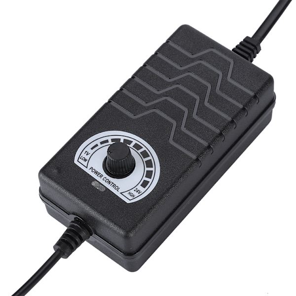48W 2A 1-24V Justerbar Spenning Strømadapter Motorhastighetskontroll 100-240V EU-plugg